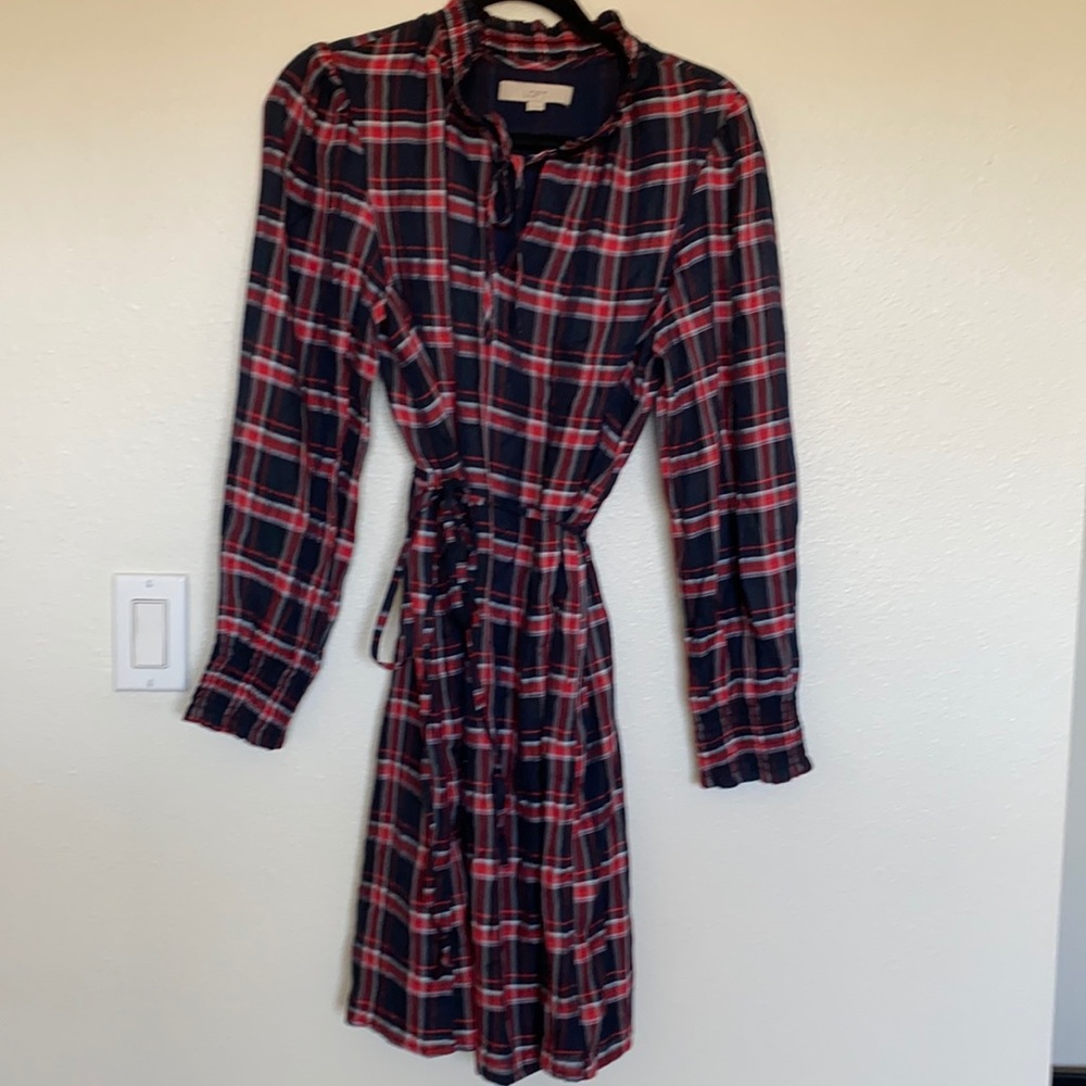 Loft plaid dress